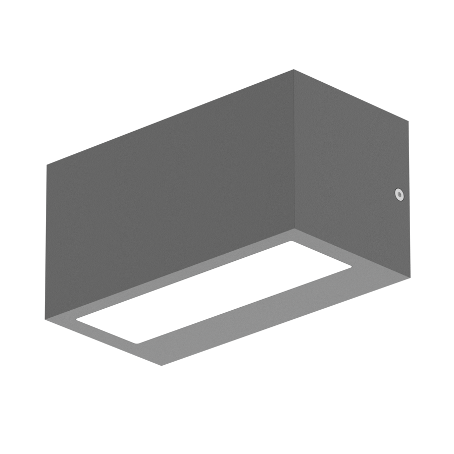 Cubic Q LED Wall IP65 2x 1xE14 DI OPAL Antracyt STD - PXF Lighting